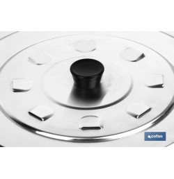 TAPA C/DESVAPO  ALUMINIO 36 cm