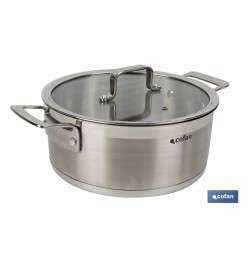 CACEROLA CON TAPA 4.3L ACERO INOX 18/10 MODELO CADENZA