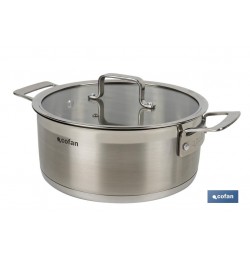 CACEROLA CON TAPA 4.3L ACERO INOX 18/10 MODELO CADENZA