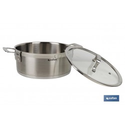 CACEROLA CON TAPA 4.3L ACERO INOX 18/10 MODELO CADENZA