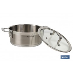 CACEROLA CON TAPA 2.5L ACERO INOX 18/10 MODELO CADENZA