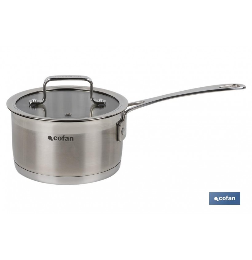 CAZO CON TAPA 1.7L ACERO INOX 18/10 MODELO CADENZA