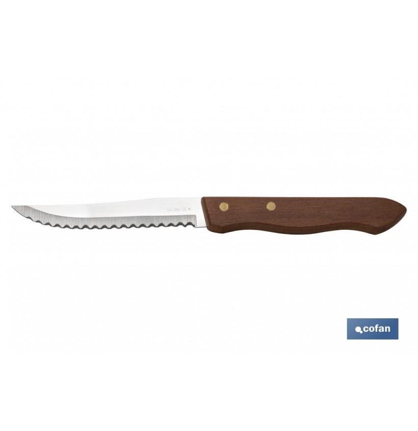 PACK 3 CUCHILLOS DE MADERA HOJA 10 cm