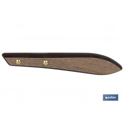 PACK 3 CUCHILLO CHULETERO MICRODENTADO HOJA 10cm  MODELO GULASH COLOR NOGAL