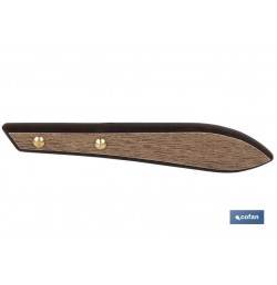 PACK 3 CUCHILLO DE MESA CON FILO HOJA 10cm  MODELO GULASH COLOR NOGAL