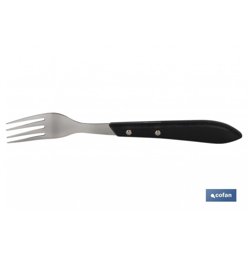 PACK 3 TENEDORES CHULETEROS MODELO GULASH NEGRO