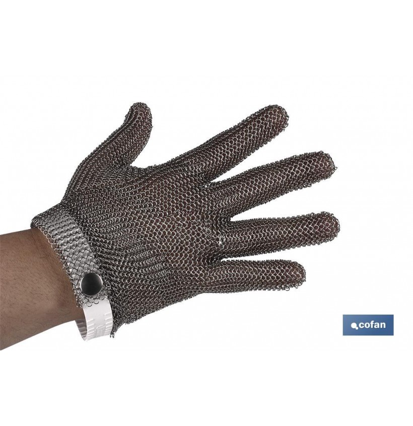 GUANTE ANTICORTE ACERO INOX CARNICERO T-M