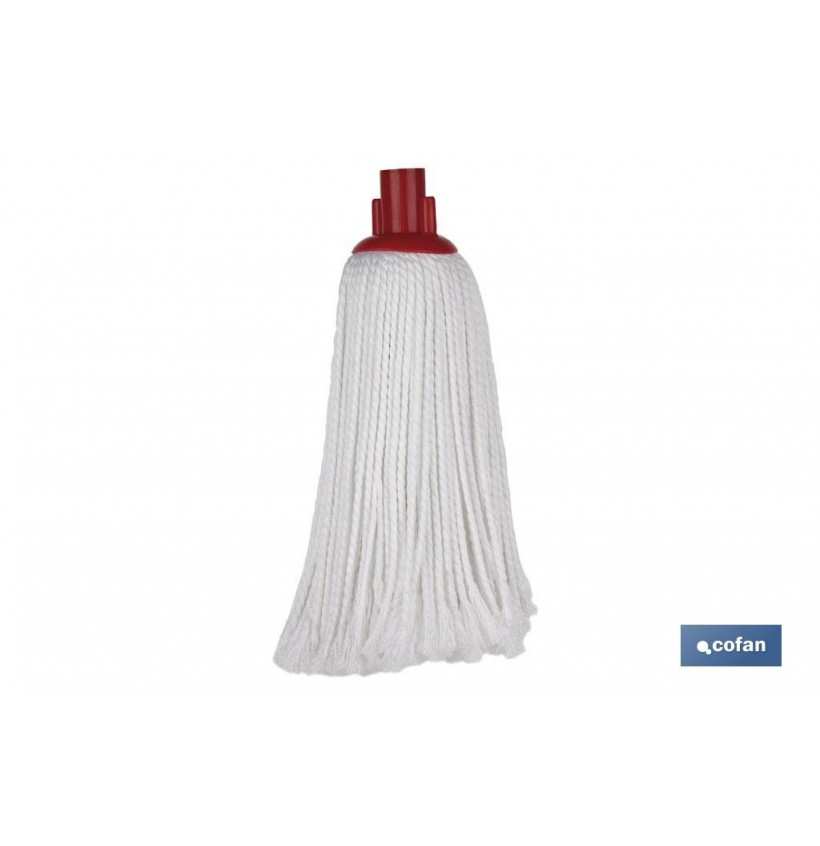 FREGONA HILO MICROFIBRA BLANCA 160GR