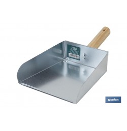 RECOGEDOR METALICO MANGO MADERA MODELO RIVER
