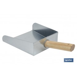 RECOGEDOR METALICO MANGO MADERA MODELO RIVER