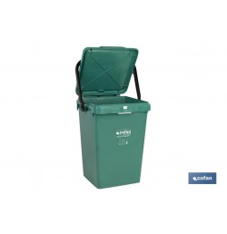 CONTENEDOR VERDE PARA VIDRIO  25L.