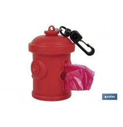 DISPENSADOR DE BOLSAS PARA MASCOTAS ROJO  7,8X5CM