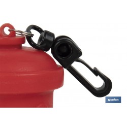DISPENSADOR DE BOLSAS PARA MASCOTAS ROJO  7,8X5CM