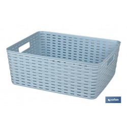 CESTA MULTIUSOS 12L 36X28X13.5cm ROSA PALO