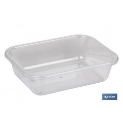 BANDEJA 31.5X23.5X6.5cm MULTIUSOS  TRANSPARENTE venta unitaria
