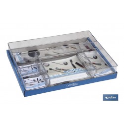 SET ORGANIZADOR COSMETIC 30X23X8cm TRANSPARENTE