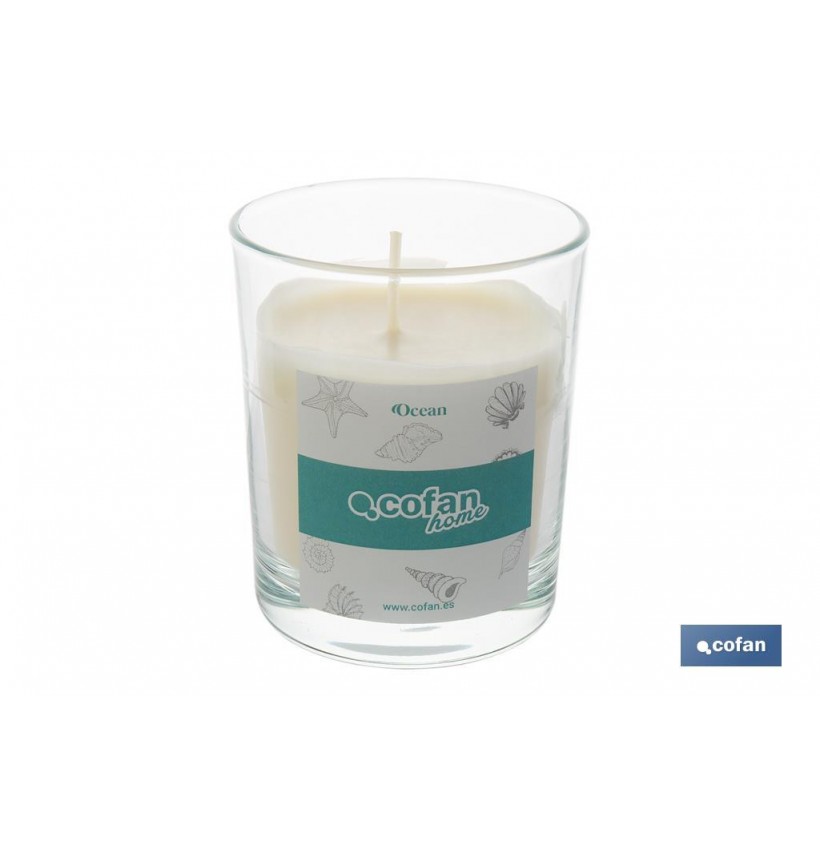VELA AROMATICA DE CERA VEGETAL OCEAN 125 G