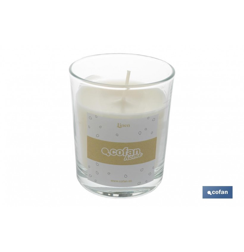 VELA AROMATICA DE CERA VEGETAL LINEN 125 Gventa unitaria