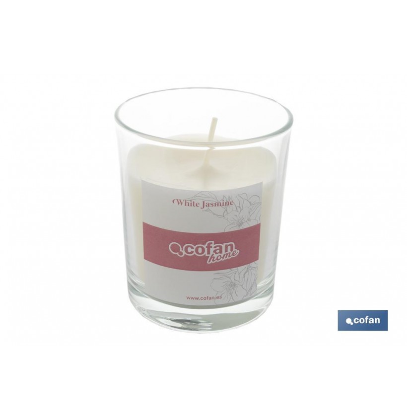 VELA AROMATICA DE CERA VEGETAL WHITE JASMINE 125 G