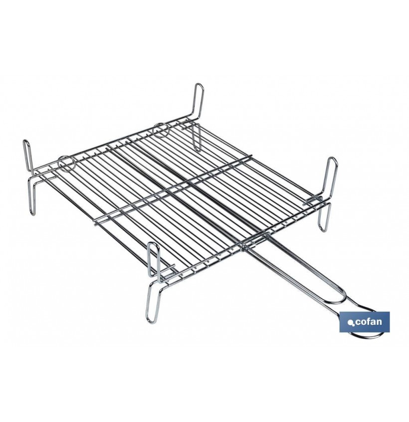 PARRILLA DOBLE ZINCADO 35x35cm