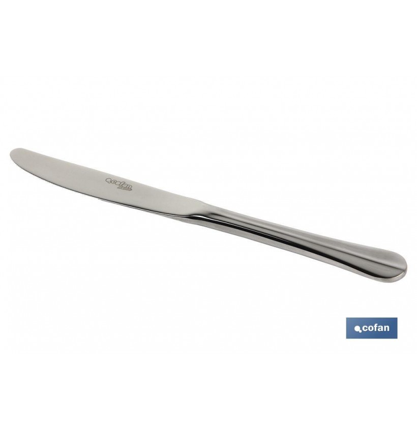 CAJA 12uds CUCHILLO DE MESA INOX C-18/0 MODELO BOLONIA 10 mm