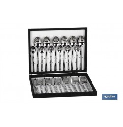 CUBERTERIA INOX MODELO BARI 24 pcs C-18/10 2,5 mm