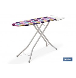 FUNDA ACOLCHADA PARA TABLA DE PLANCHAR 135X53 CIRCULOS