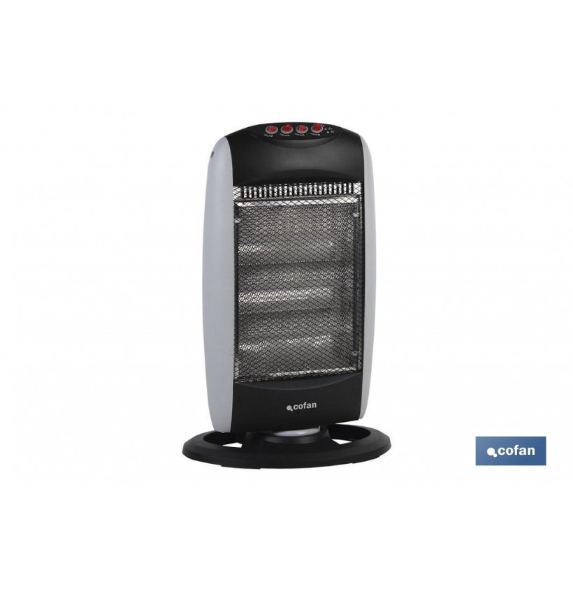 ESTUFA HALOGENA OSCILANTE MODELO NORUEGA 400/800/1200 W