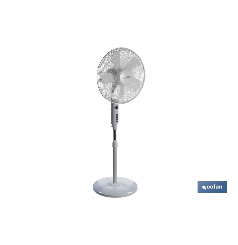VENTILADOR 5 PALAS TEMPORIZADOR 55W BLANCO