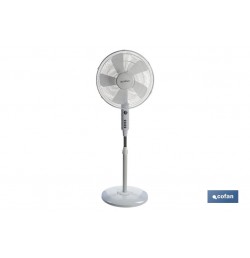 VENTILADOR 5 PALAS TEMPORIZADOR 55W BLANCO