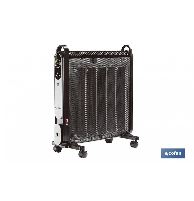 RADIADOR DE MICA NEGRO MODELO ASTANA 2000W TEMPORIZADOR-MANDO