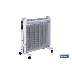 RADIADOR DE MICA BLANCO  MODELO ASTANA 2000W TEMPORIZADOR-MANDO