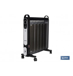 RADIADOR DE MICA BLANCO  MODELO ASTANA 2000W TEMPORIZADOR-MANDO