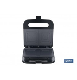 SANDWICHERA COLOR ACERO /NEGRA 750W 23.7 X 23.3 X 8 cm
