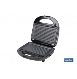 SANDWICHERA MULTIUSOS,GRILL Y GOFRERA 3 EN 1 PLACAS INTERCAMBIABLES  750W 24x22,8x10,9 cm
