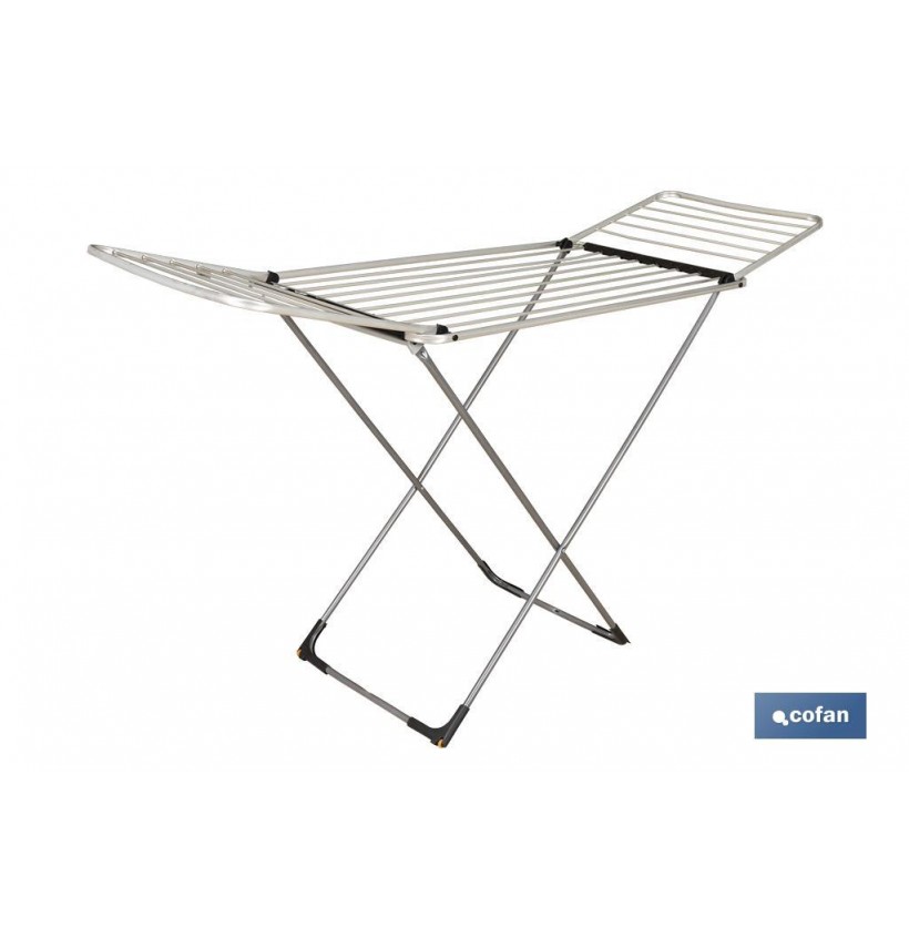 TENDEDERO SUELO CON ALAS PLEGABLES DE ALUMINIO + RUEDAS.18 m