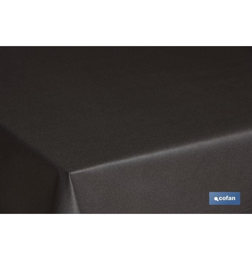 MANTEL ANTIMANCHAS RESINADO 1,40 x 1,80mt 50% ALG 50% POL.NEGRO