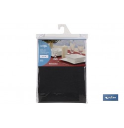MANTEL ANTIMANCHAS RESINADO 1,40 x 1,80mt 50% ALG 50% POL.NEGRO