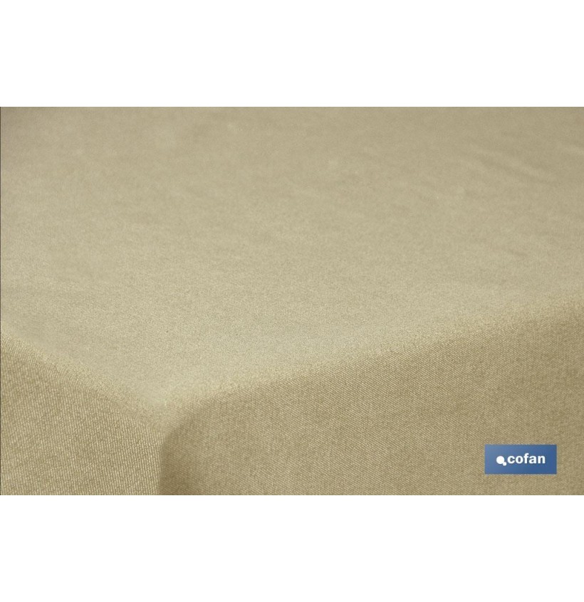 MANTEL ANTIMANCHAS RESINADO 1,40 X1,80 M 50 % ALG 50% POL DORADO