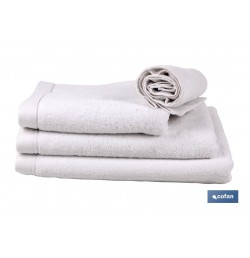 TOALLA TOCADOR BLANCA  GR580/M2  MODELO PALOMA 30X50cm