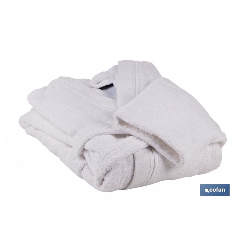 ALBORNOZ BLANCO GR.500/M2 MODELO PALOMA TALLA XXL
