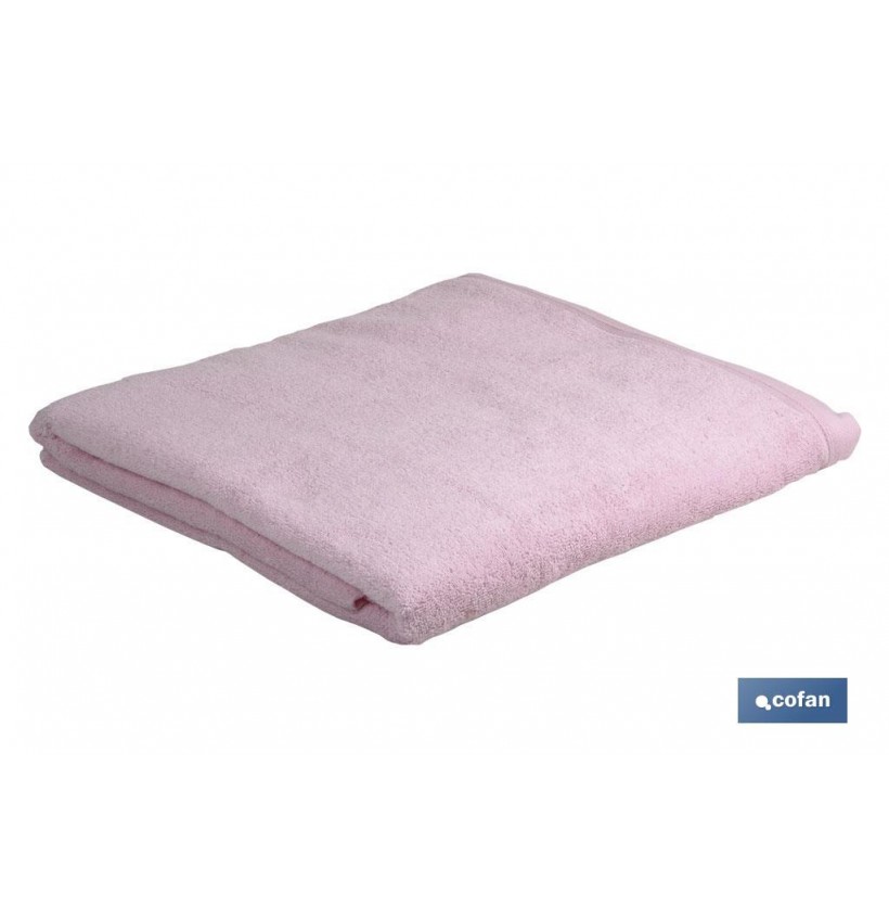 TOALLA LAVABO ROSA CLARO GR.580/M2 MODELO FLOR 50X100CM
