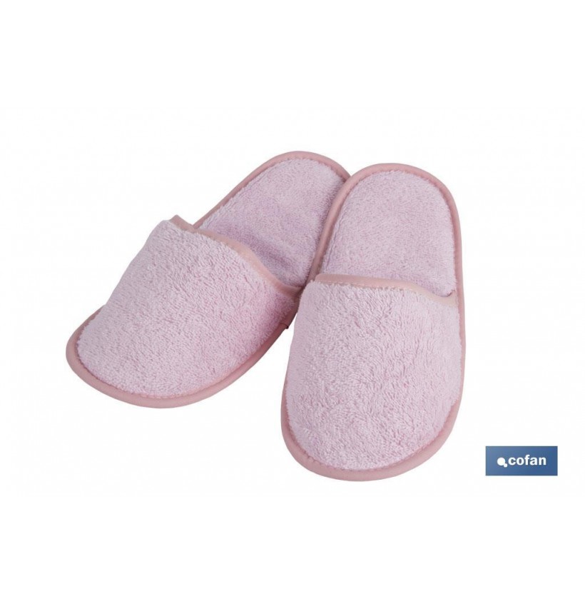 ZAPATILLAS BAÑO ROSA CLARO MODELO FLOR TALLA.M