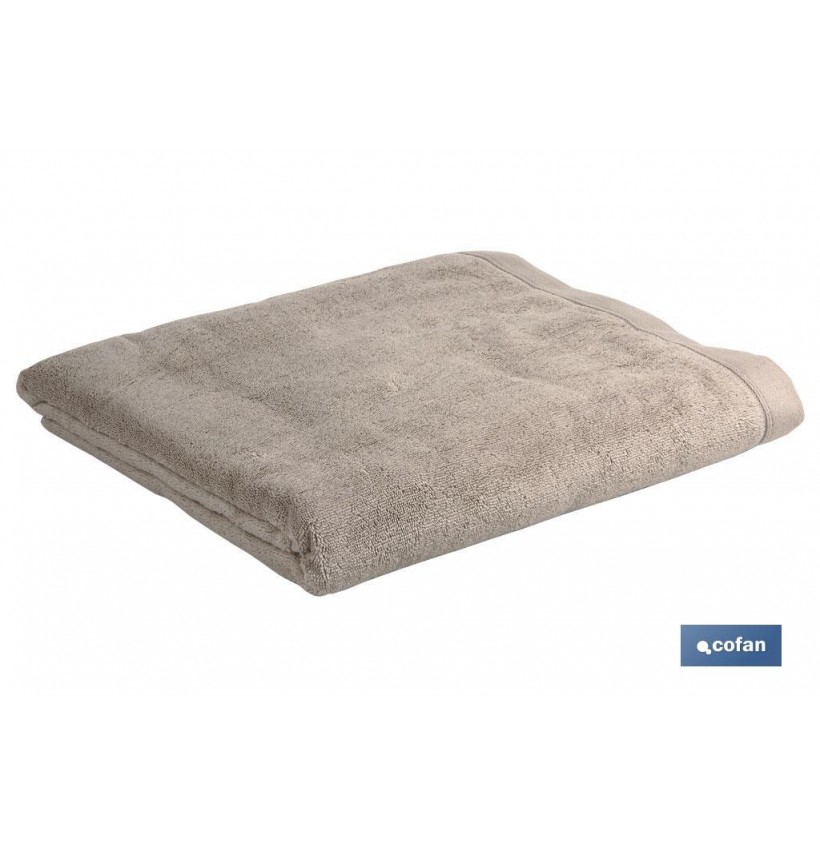 TOALLA BAÑO BEIGE GR.580/M2 MODELO ABISINIA 100X150cm