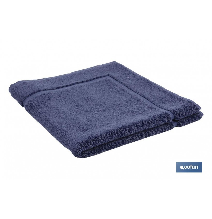 ALFOMBRA BAÑO AZUL MARINO GR.1000  MODELO MARIN     60X60cm