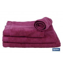 TOALLA DUCHA PÚRPURA GR.580/M2 MODELO MAR ROJO 70X140cm