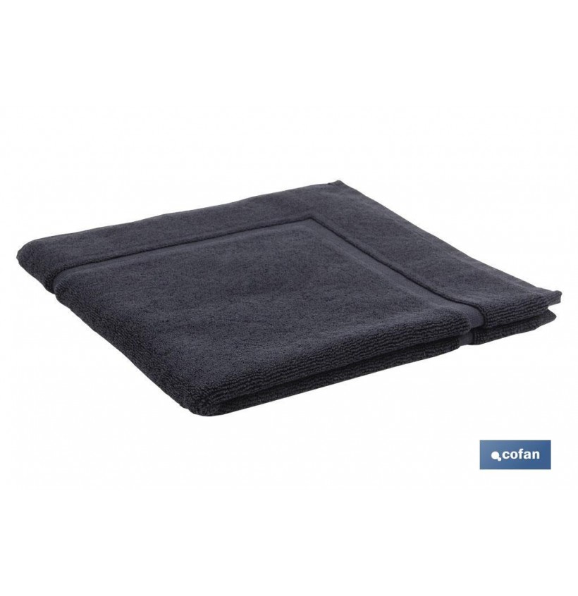 ALFOMBRA BAÑO NEGRO GR.1000 MODELO BRILLANTE 60X60cm