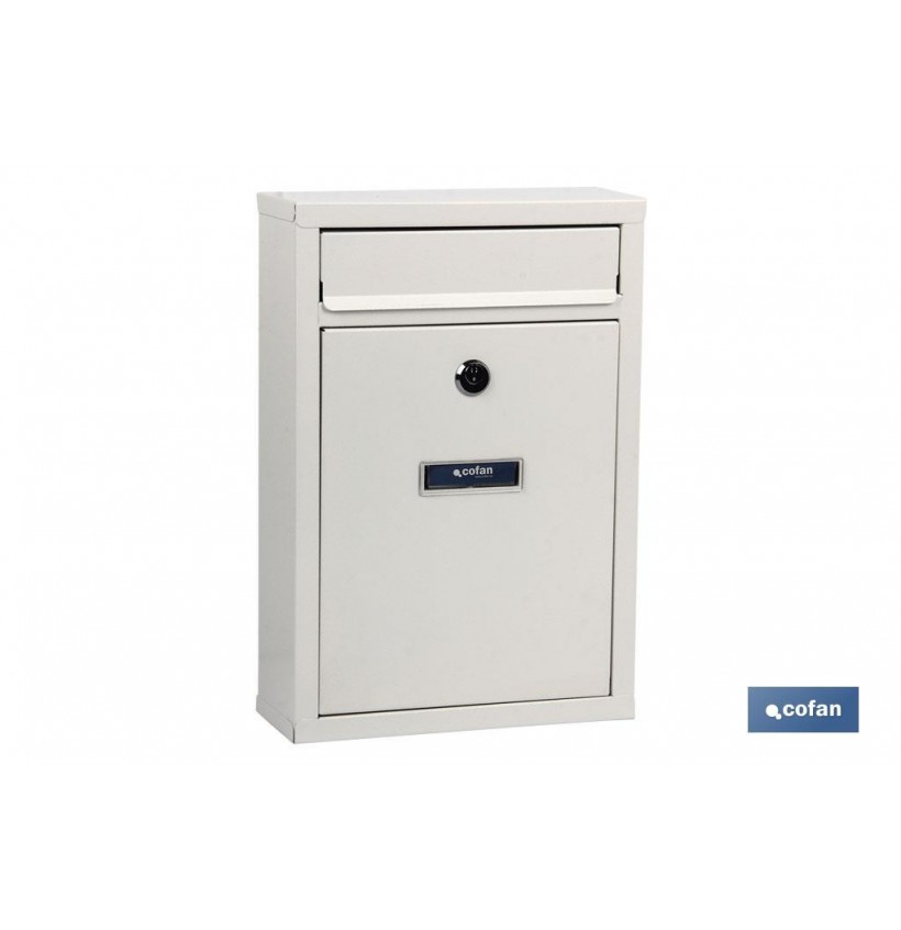 BUZÓN CORREO EXTERIOR BLANCO MODELO LETTER 320X215X85MM