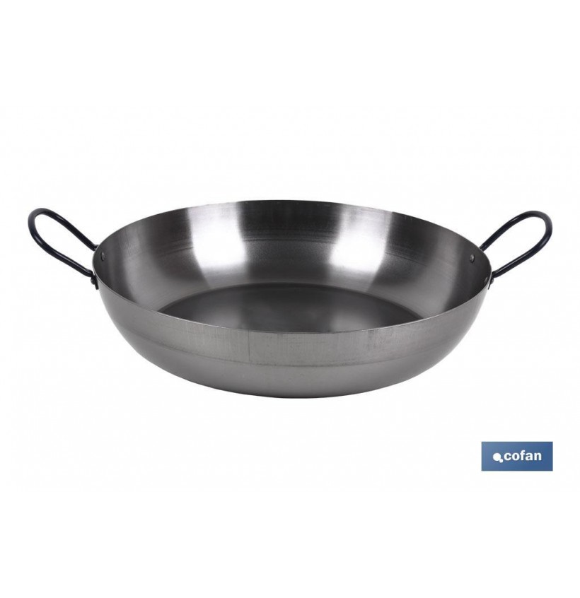 SARTEN LIONESA ACERO C/ASAS Ø36cm