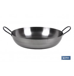SARTEN LIONESA ACERO C/ASAS Ø36cm